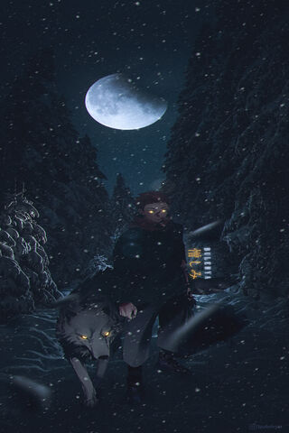 Moonlit Journey: The Spirit of Itadori Yuji 🌙🐺