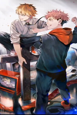 Dueling Destinies: Itadori & Denji Unite! ⚔️🔥