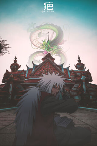 Legends Unite: Jiraiya and Shenron in Harmony 🌌🐉