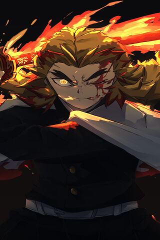 The Flame Hashira: Kyojuro Rengoku Ignites the Battle! 🔥