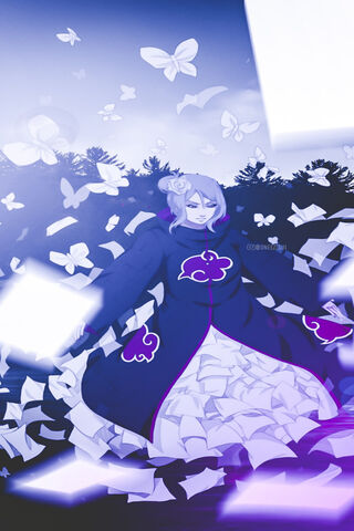 Konan: The Paper Jutsu Sorceress 🦋✨