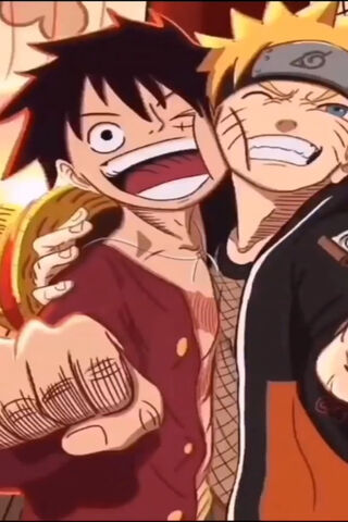 Epic Friendship: Luffy & Naruto Unite! 🌟
