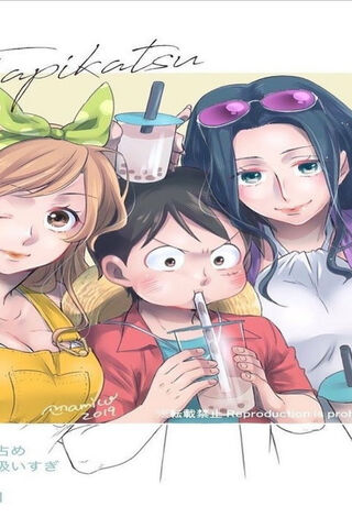 Luffy's Bubble Tea Adventure! 🍵✨