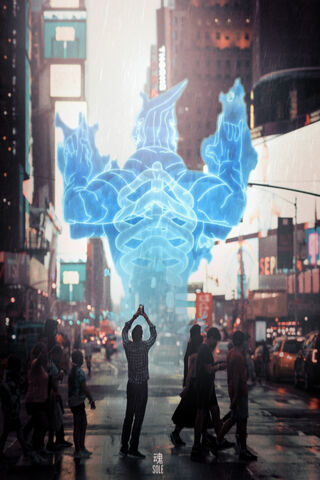 Epic Encounter: Madara's Susanoo in the City