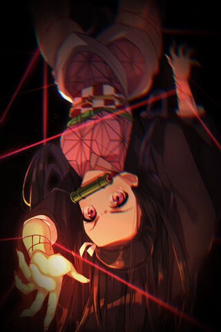 Nezuko's Enigmatic Descent 🌌✨