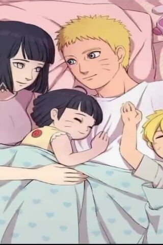 A Cozy Family Moment: Naruto and Hinata
