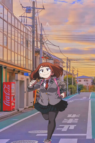 Uraraka's Joyful Journey 🌟