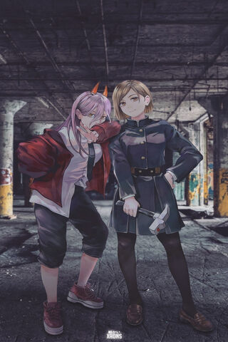 Demon Duo: Power & Nobara Unite! ⚔️👹
