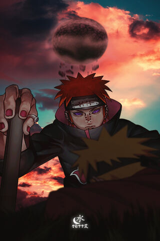 The Clash of Shadows: Pain vs. Naruto