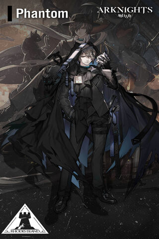 Phantom's Shadow: The Enigmatic Guardian of Rhodes Island 🌌🖤