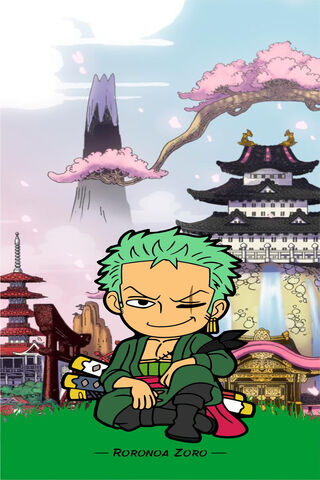 Zoro's Tranquil Moment in Wano 🌸⚔️