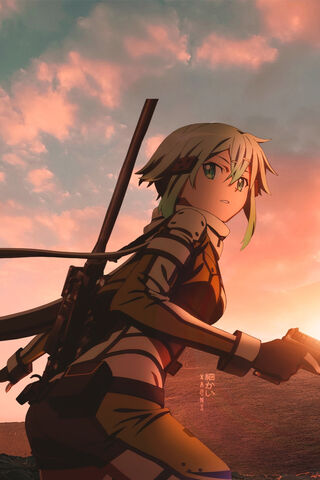 Sinon: The Fearless Sniper of Gun Gale Online 🎯🌅