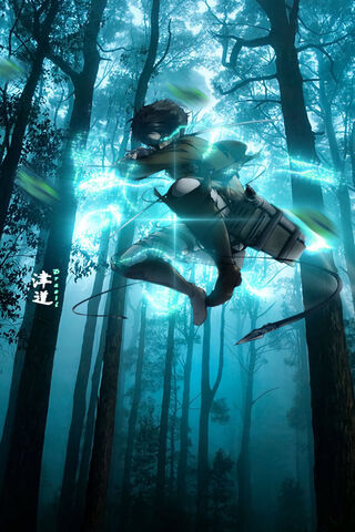 Eren's Leap: A Titan's Resolve 🌌💥