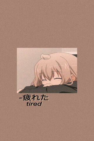 Resting in Serenity: The Tired Anime Vibe 🌙✨