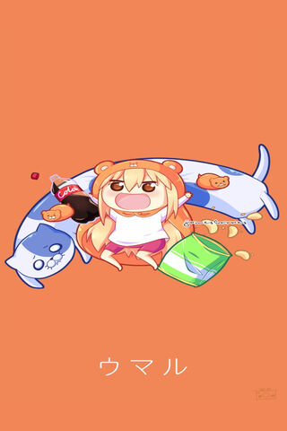 Umaru's Cozy Chill Time! 🐾🍹