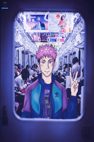 Yuji Itadori: The Spirit of Adventure 🚆✨