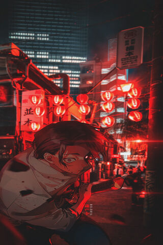 Yuta Okkotsu: The Cursed Warrior in the Neon Shadows