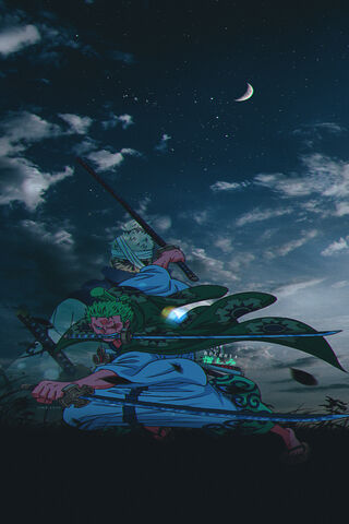Zoro Roronoa: The Swordsman of the Night 🌙⚔️