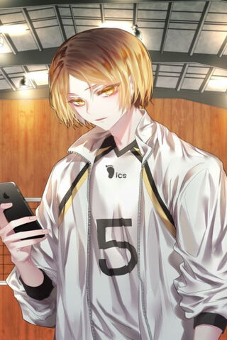 Kenma's Game Face: Ready to Play! 🎮🏐