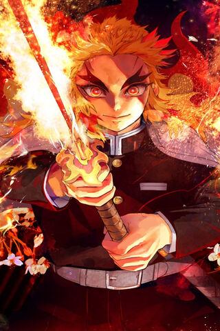 Flame of the Hashira: Kyojuro Rengoku Ignites the Battle! 🔥