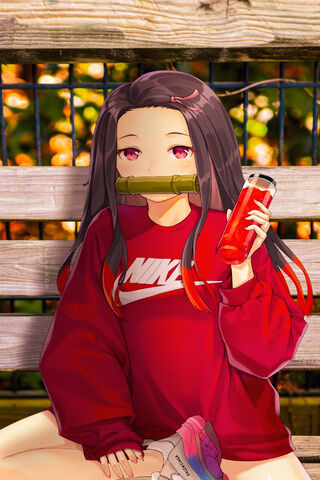 Chill Vibes with Nezuko-chan 🌸