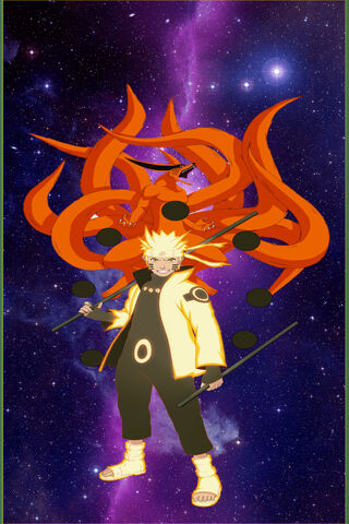 The Power of Friendship: Naruto and Kurama Unite! 🌌🔥