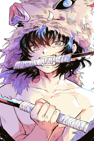 The Wild Spirit of Inosuke Hashibira 🐗✨