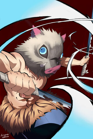 The Wild Warrior: Inosuke Hashibira Unleashed! 🐗⚔️