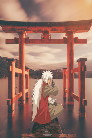 Jiraiya: The Sage of the Toads at the Torii Gate