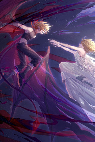 Ethereal Encounter: The Dance of Light and Shadow