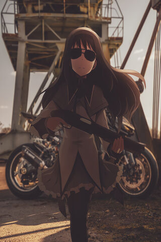 Homura's Resolve: A Guardian's Stand 🌌🔫