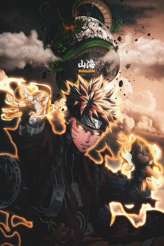 Epic Fusion: Naruto Meets Shenron 🌌✨