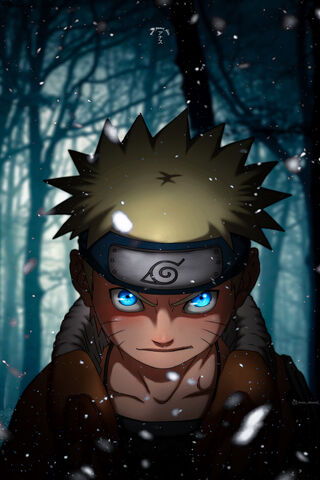 The Determined Ninja: Naruto Uzumaki in the Snow ❄️💪