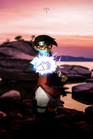 Sarada Uchiha: The Spark of Determination ⚡️