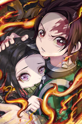 Tanjiro And Nezuko Wallpaper - Download to your mobile from PHONEKY