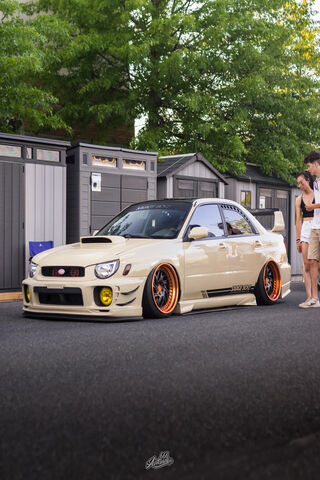 Slammed Style: The Bagged Subaru WRX
