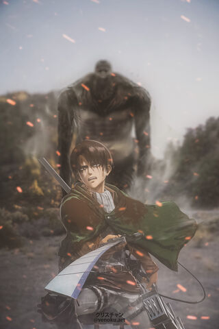 Levi's Stand Against Titans: A Hero's Resolve