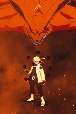 The Power of Friendship: Naruto and Kurama Unite! 🌟