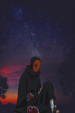 Tobi: The Masked Wanderer Under the Stars 🌌✨