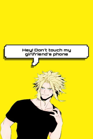 All Might's Playful Warning! 📱💥
