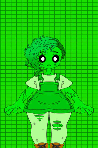 Creeper Girl: The Pixelated Phantom 🌱👻