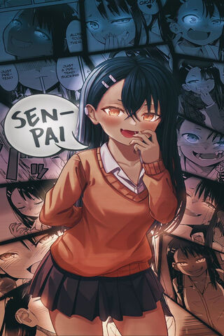 Nagatoro's Playful Tease 🎨✨