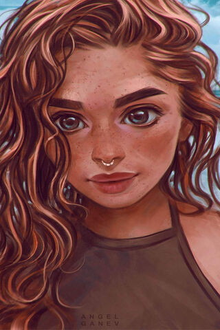 Whimsical Waves: The Curly Girl