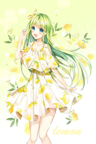 Citrus Charm: The Lemon Anime Girl 🍋✨