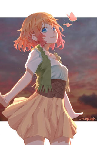 Mami Nanami: A Whimsical Moment in Nature 🌸🦋