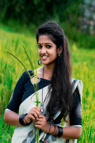 Embracing Nature: The Grace of Shruthi Bhadra 🌾✨