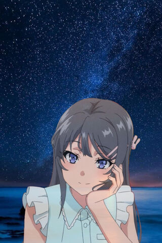Starry Night with Mai Sakurajima 🌌✨