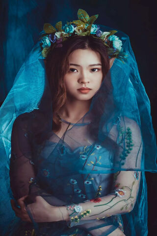 Enchanted Elegance: The Blue Veil 🌊✨