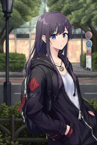 Urban Vibes: The Stylish Anime Girl 🌆✨