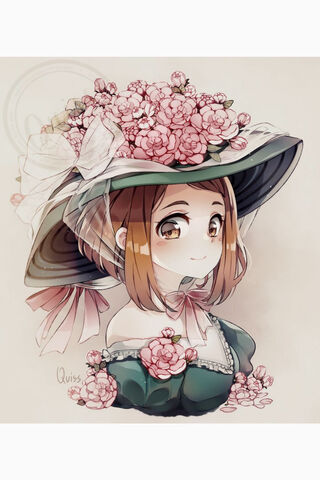 Elegant Blossoms: Fancy Uraraka 🌸🎩